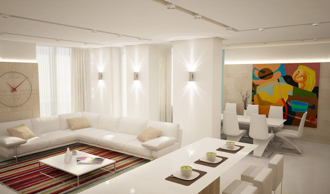 Дизайн интерьера квартиры в ЖК Панорама 175м2